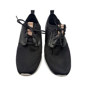 Cole Haan Men 10.5 Black Grand Motion Knit Leather Oxford Grand‎ OS Tennis Shoes